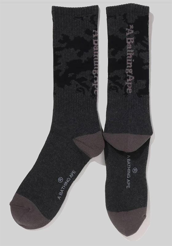 Woodland Camo Socks - Black