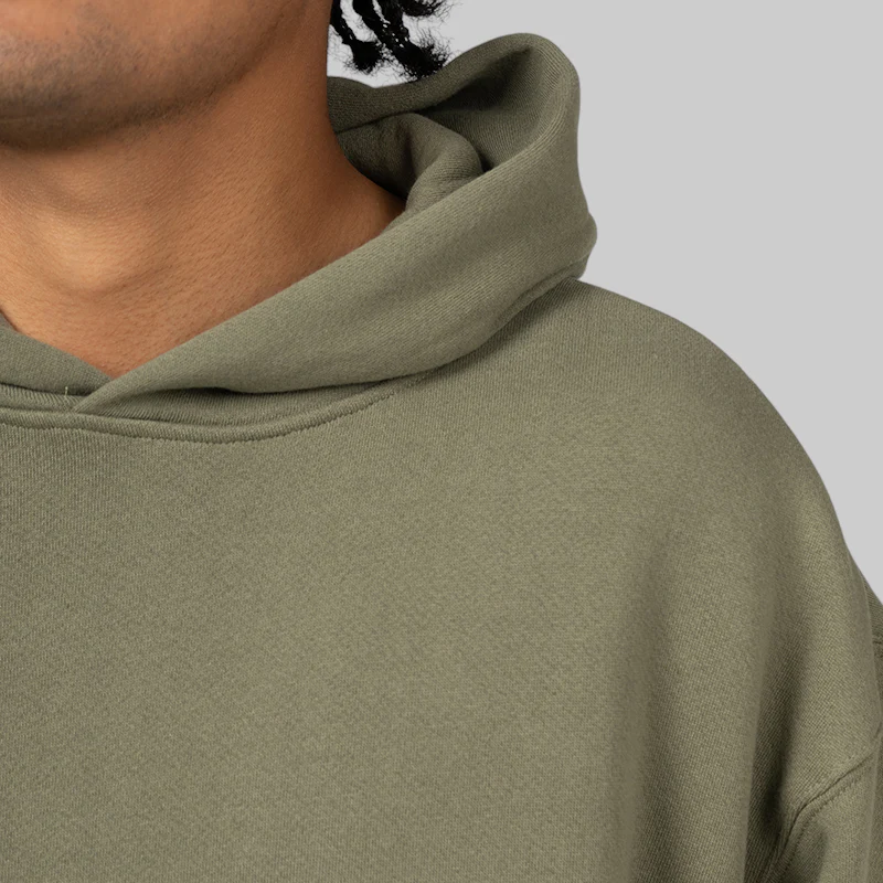 Wordmark Hoodie - Olive - Image 6