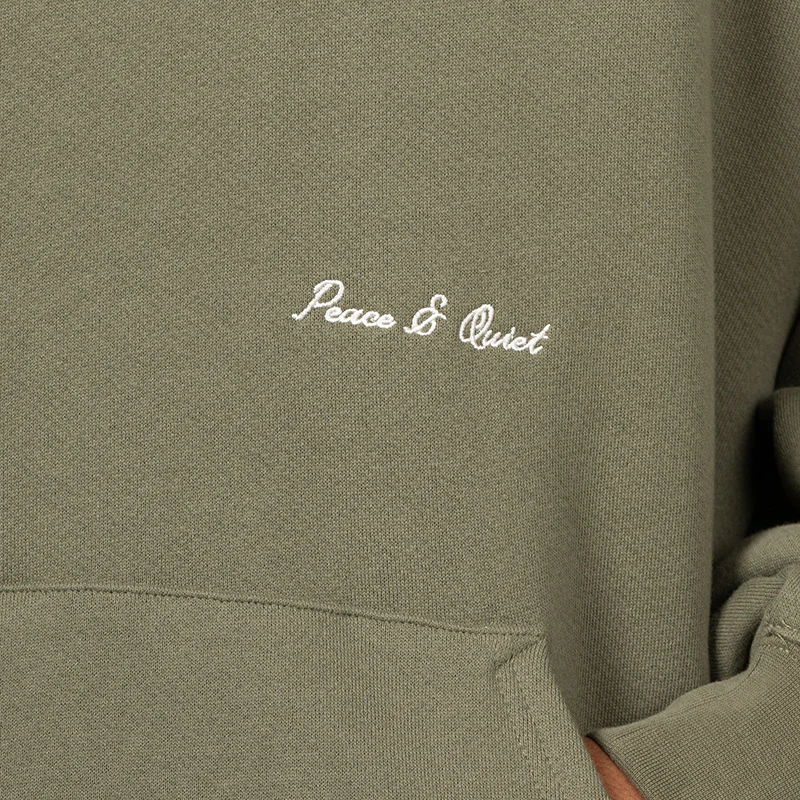 Wordmark Hoodie - Olive - Image 7
