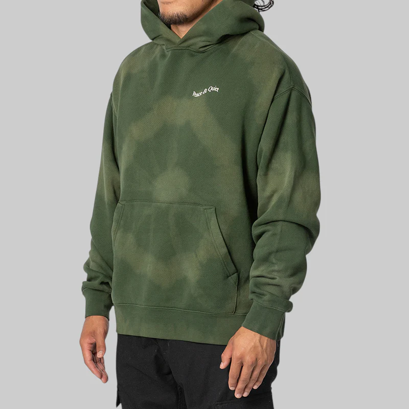 Wordmark Tie Dye Hoodie - Forest - Image 2