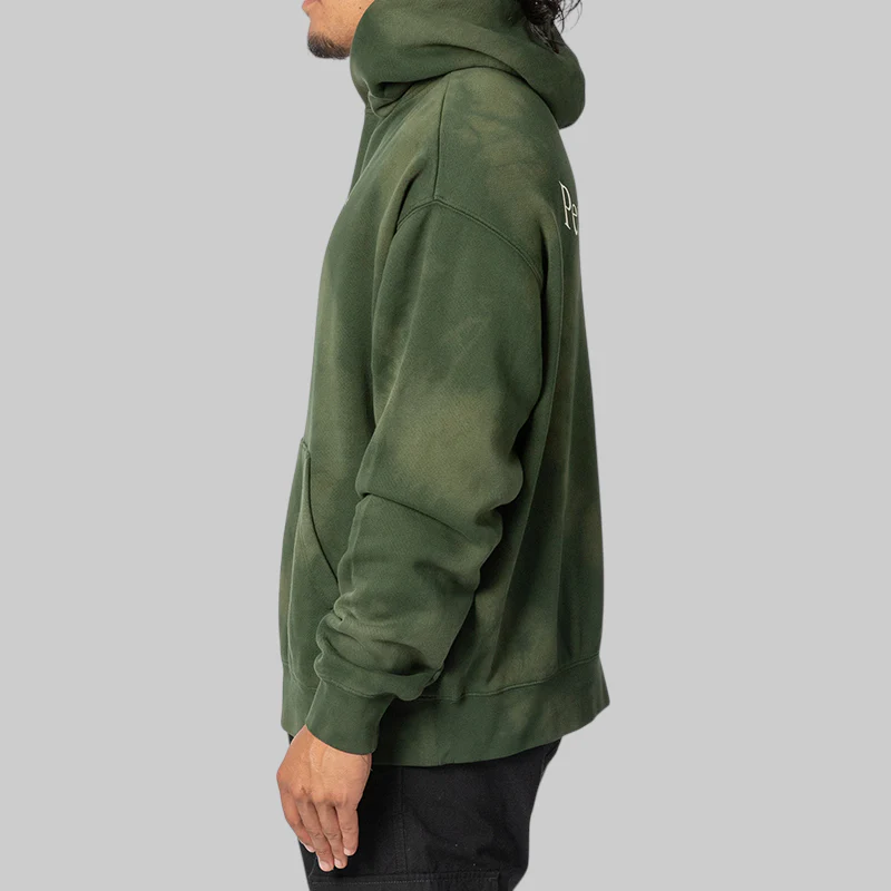 Wordmark Tie Dye Hoodie - Forest - Image 3