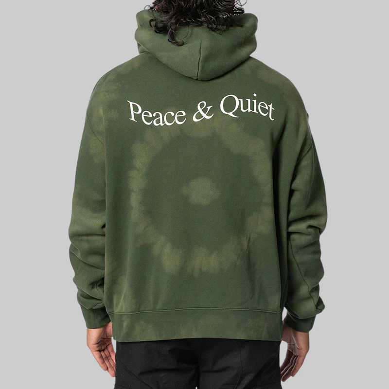 Wordmark Tie Dye Hoodie - Forest - Image 4