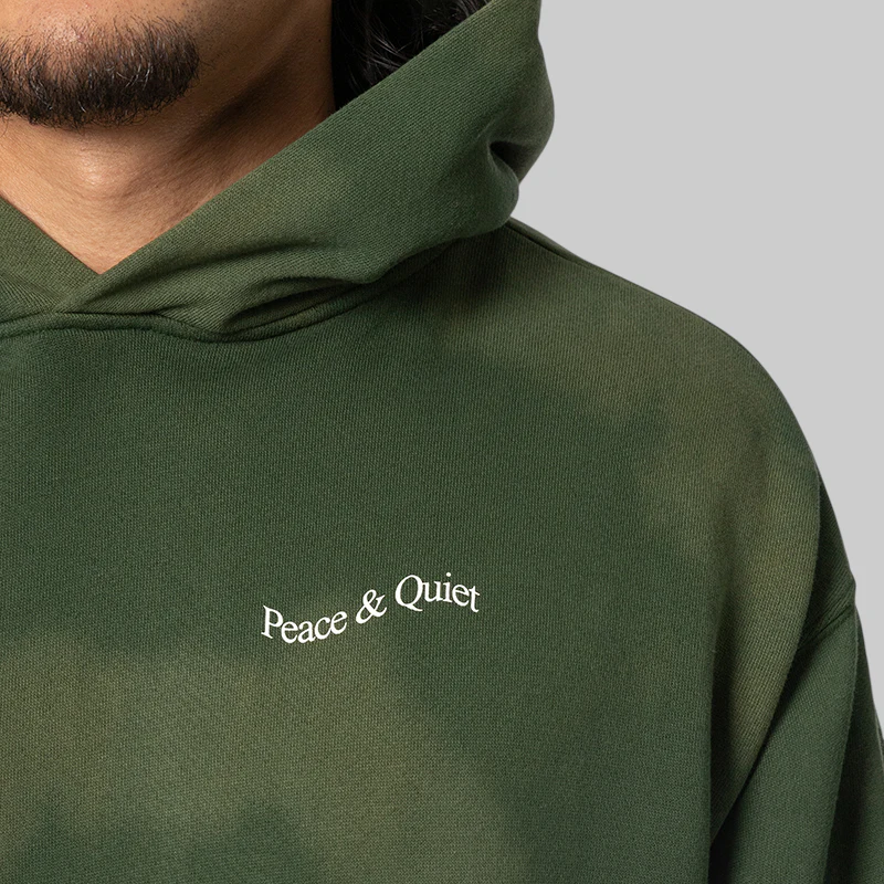 Wordmark Tie Dye Hoodie - Forest - Image 5