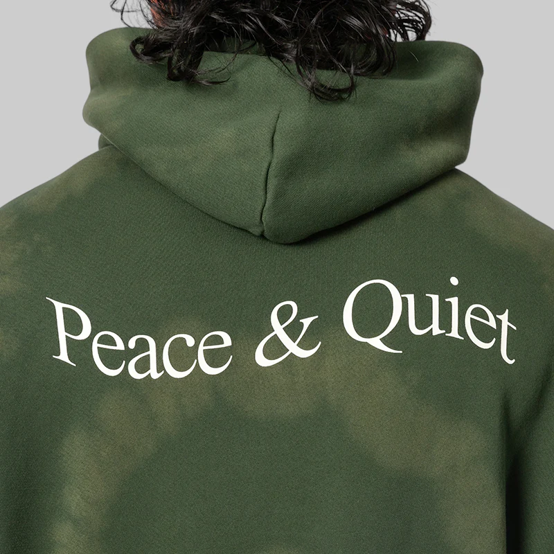 Wordmark Tie Dye Hoodie - Forest - Image 6