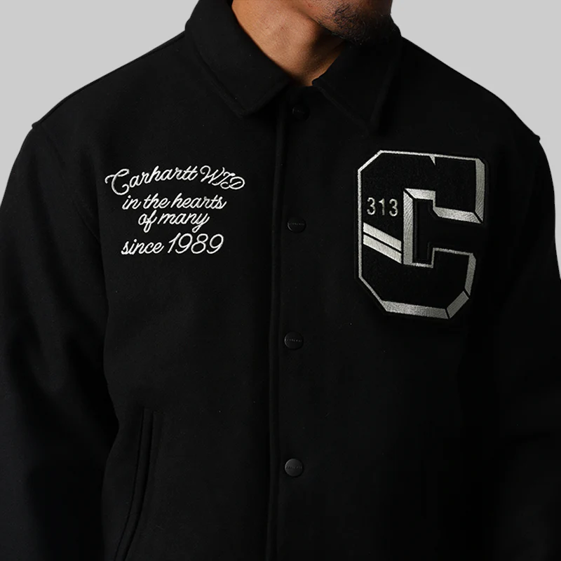 World Class Varsity Jacket - Black - Image 5