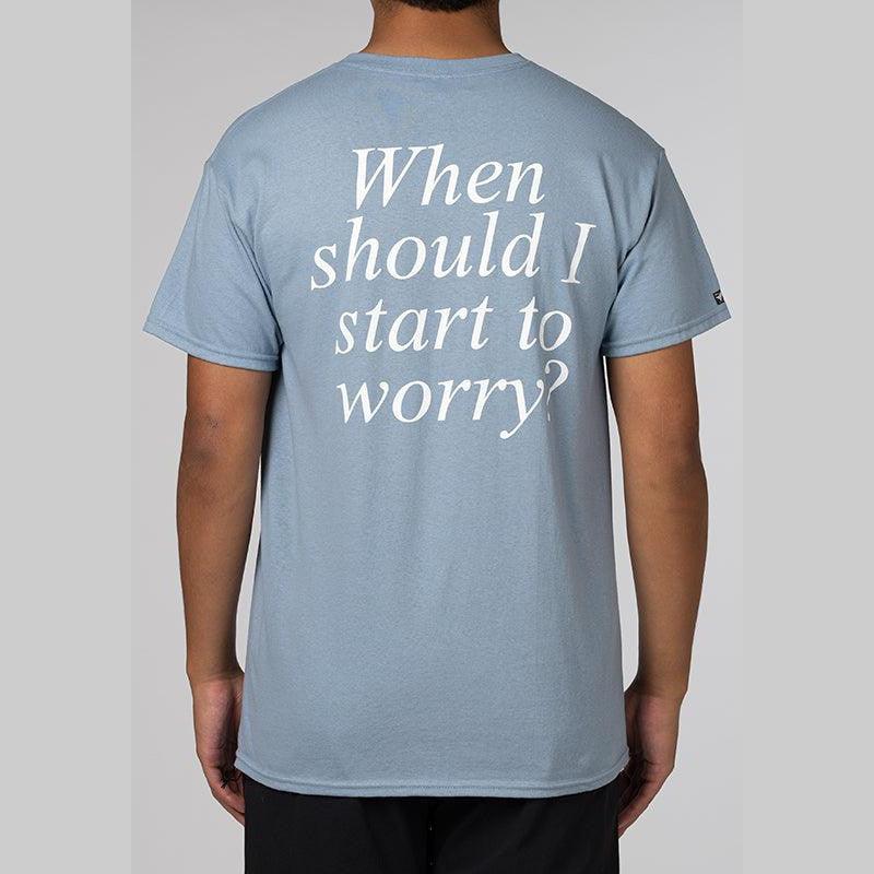 Worry T-Shirt - Slate Blue - Image 2