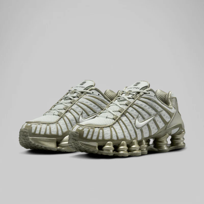 W's Shox TL - Light Silver/White/Light Army - Image 2
