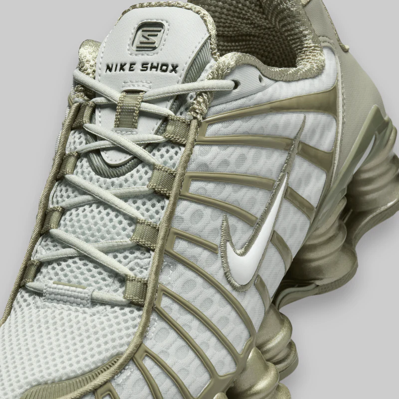 W's Shox TL - Light Silver/White/Light Army - Image 4