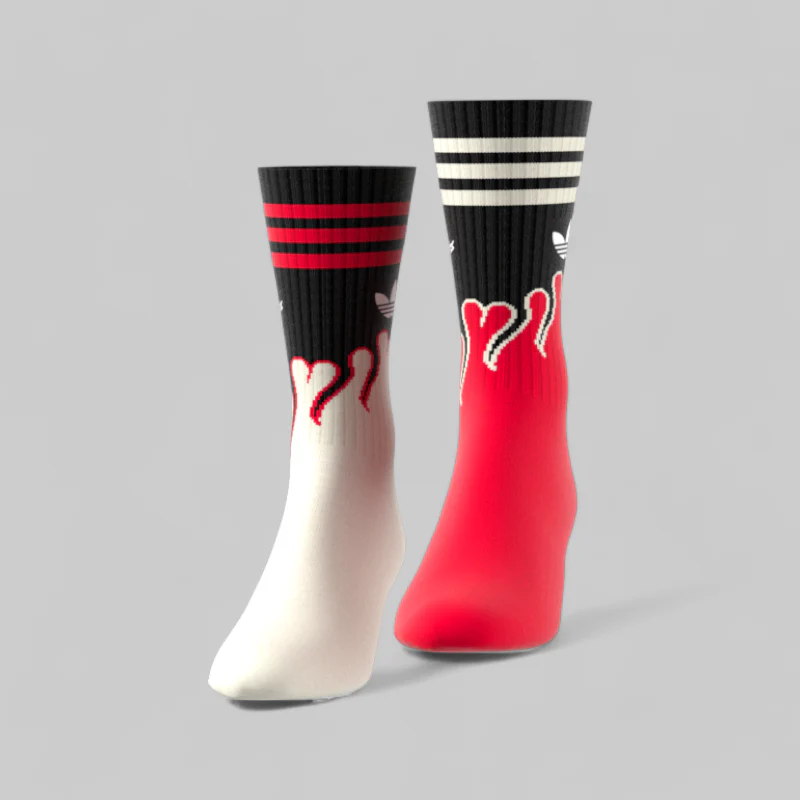 X 100 Thieves Socks - Cream White/Red - Image 2