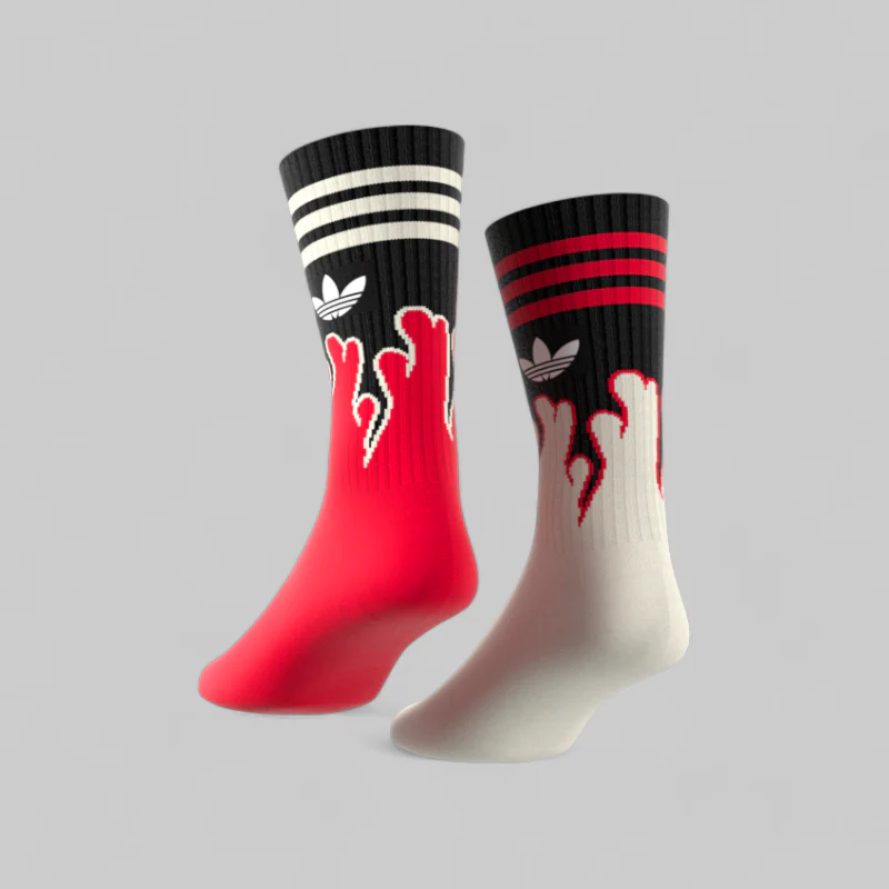 X 100 Thieves Socks - Cream White/Red - Image 7