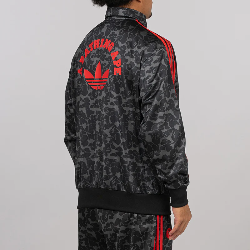 X Bape Firebird AOP Track Top - Black - Image 5