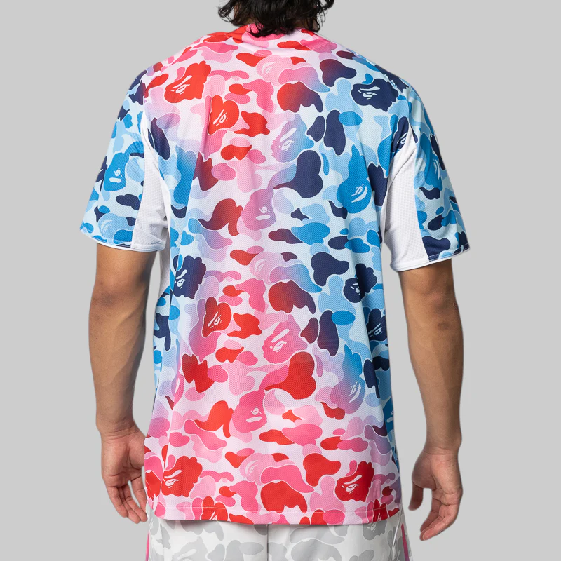 x Bape Football Jersey - Shock Blue - Image 3