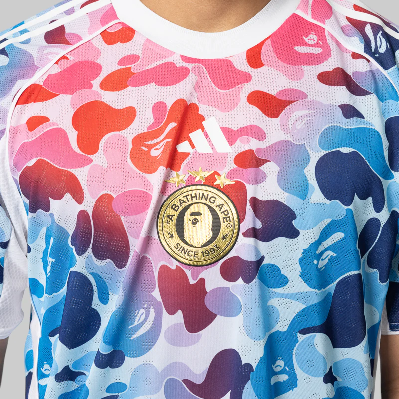 x Bape Football Jersey - Shock Blue - Image 4
