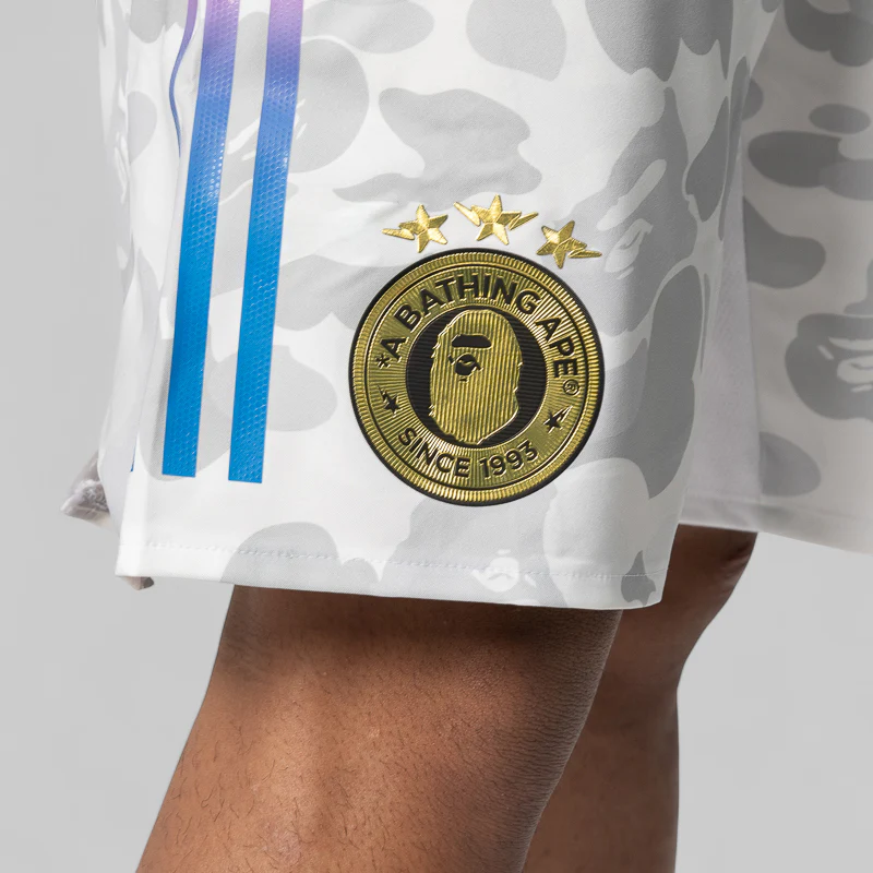 x Bape Football Shorts - White - Image 3