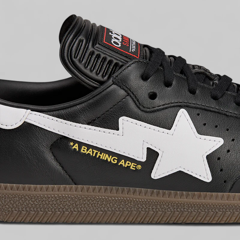 x Bape Samba - Black/White - Image 7