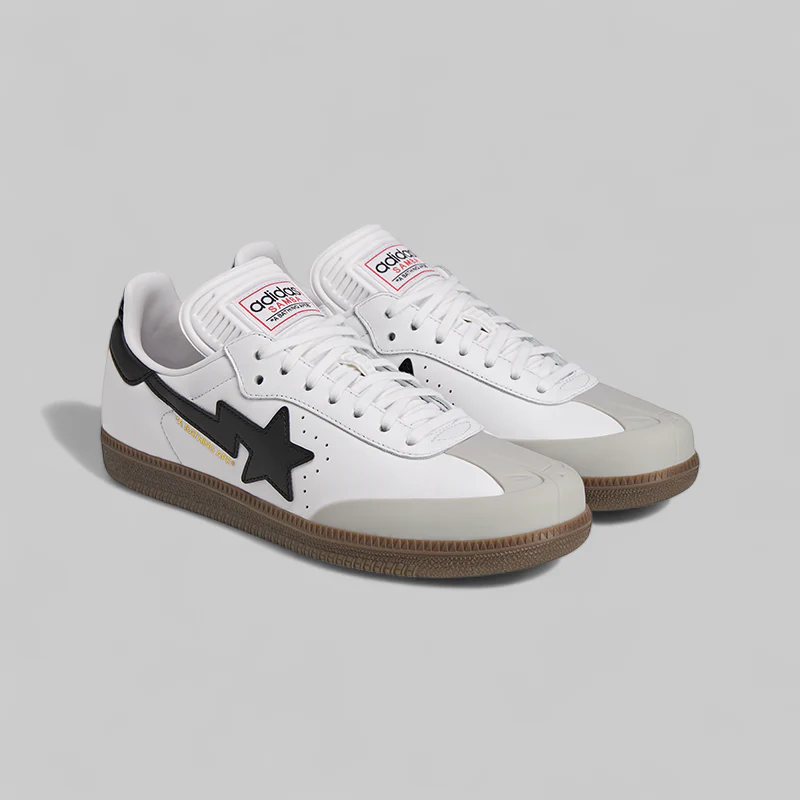 x Bape Samba - White/Black - Image 8