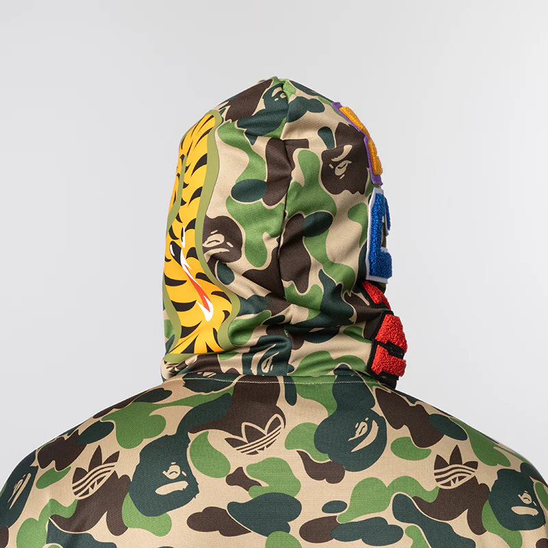X Bape Shark Track Hoodie Jacket - Crew Green - Image 8