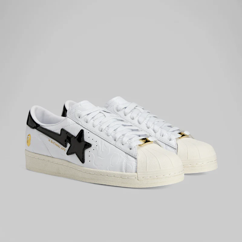 X Bape Superstar Vintage - White/Black - Image 3