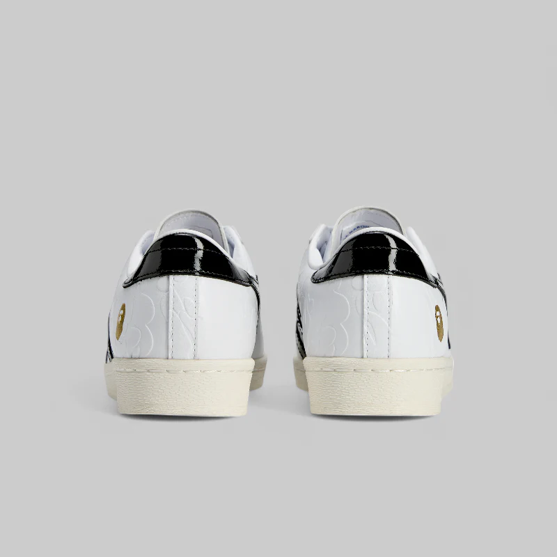 X Bape Superstar Vintage - White/Black - Image 8