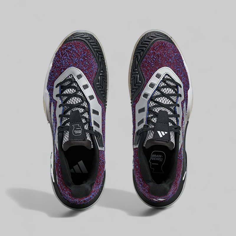 X Brain Dead Barricade 13 - Maroon/Silver Metallic/Black - Image 5