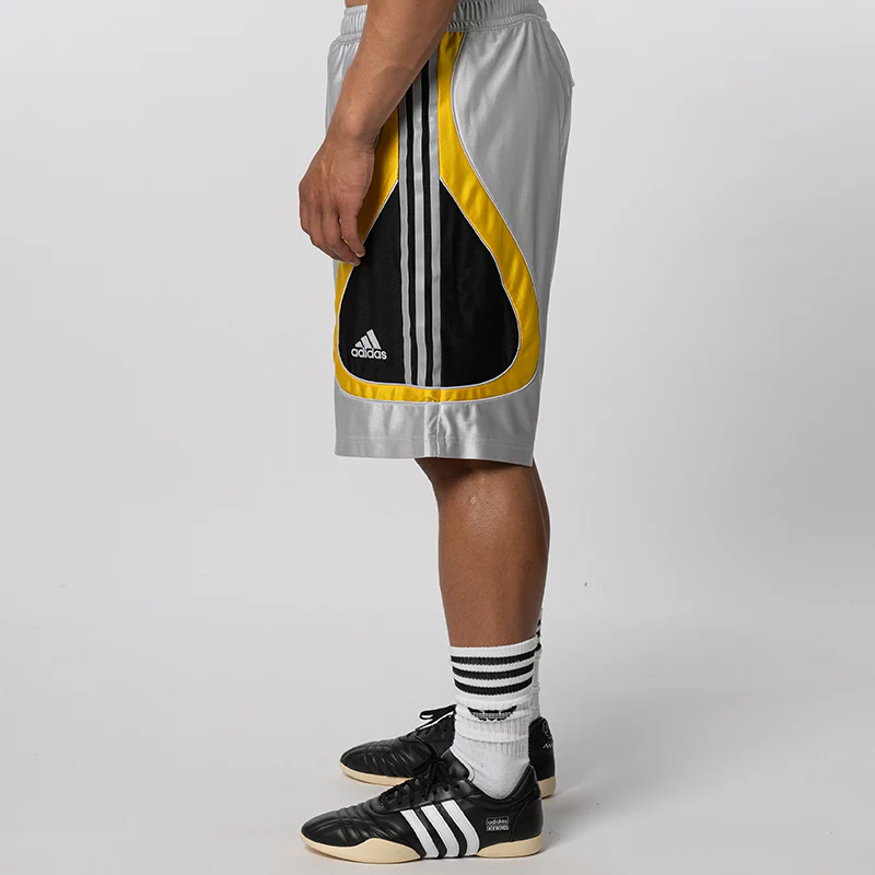 X Brain Dead Football Short - Silver Metallic - Image 3