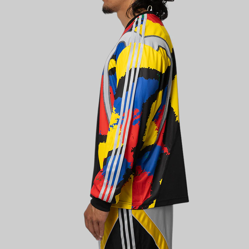 X Brain Dead Long Sleeve Jersey - Black/Equipment Yellow - Image 3