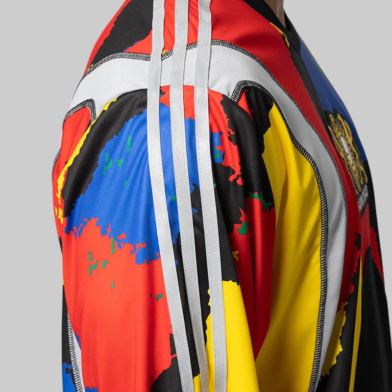 X Brain Dead Long Sleeve Jersey - Black/Equipment Yellow - Image 6