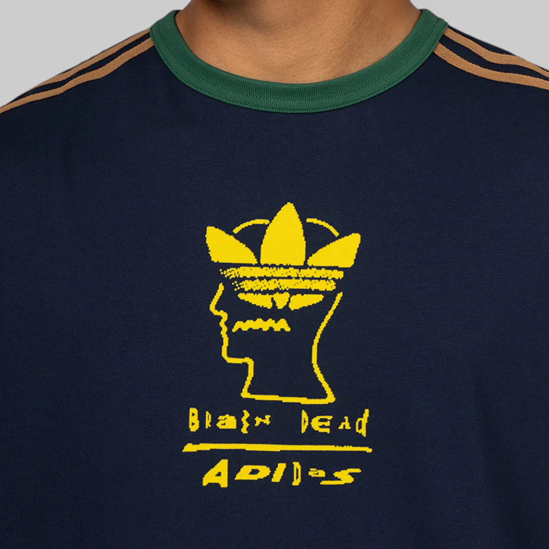 X Brain Dead T-Shirt - Collegiate Navy - Image 5