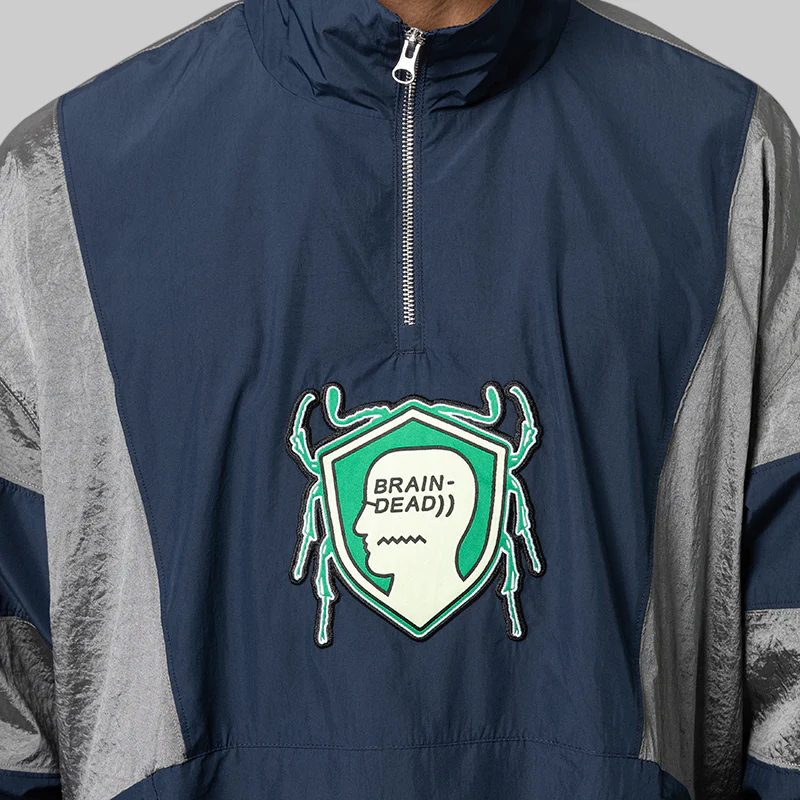 X Brain Dead Track Top - Collegiate Navy - Image 8