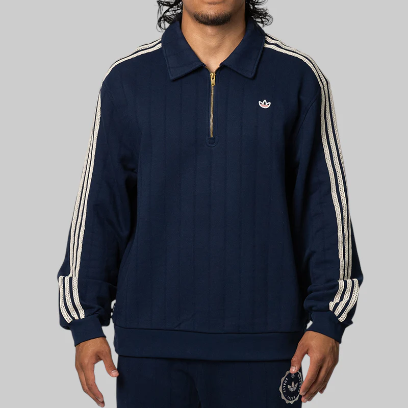 X CLOT By Edison Chen 1/4 Zip - Night Indigo