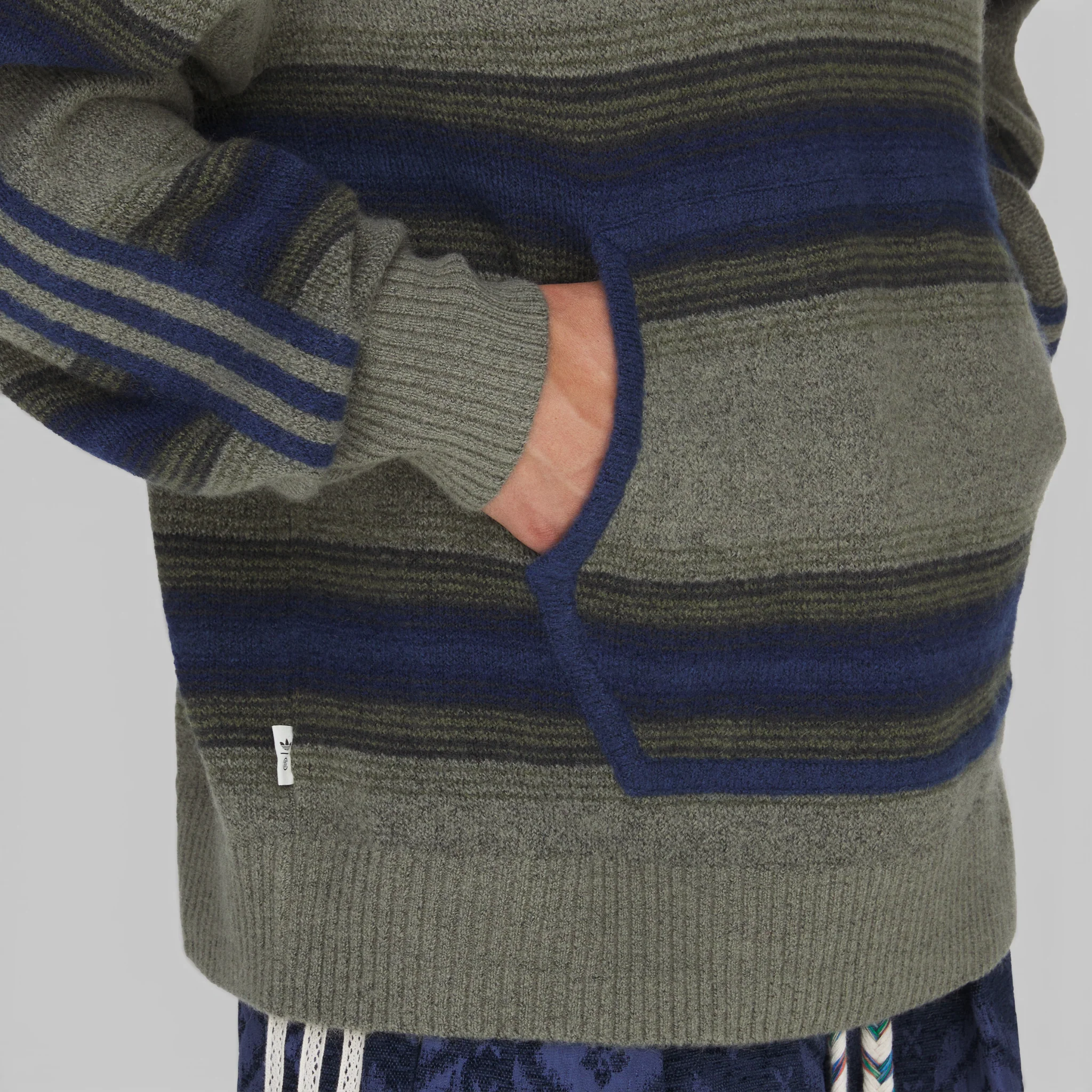 X CLOT By Edison Chen Baja Hoodie - Trace Khaki/Tech Indigo - Image 6