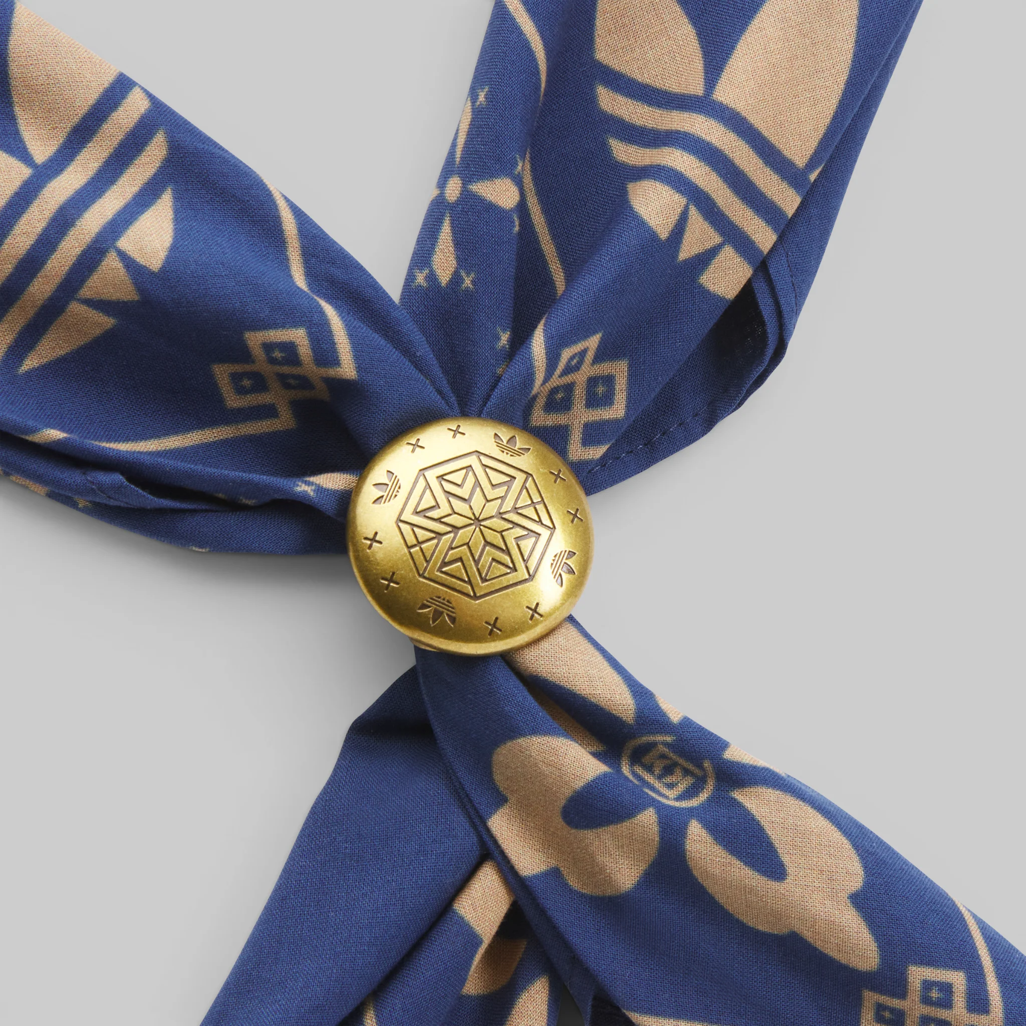 X CLOT By Edison Chen Bandana - Tech Indigo/Cardboard - Image 3