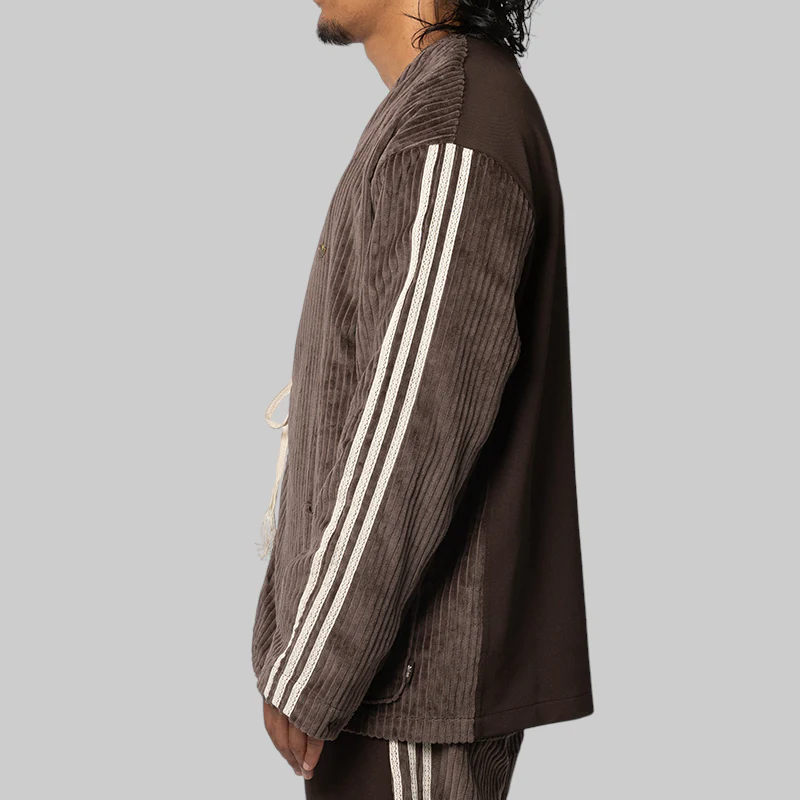 X CLOT By Edison Chen Corduroy Jacket - Dark Brown - Image 3