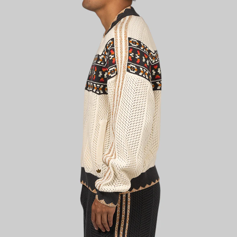 X CLOT By Edison Chen Knit Superstar Track Top - Cream - Image 3