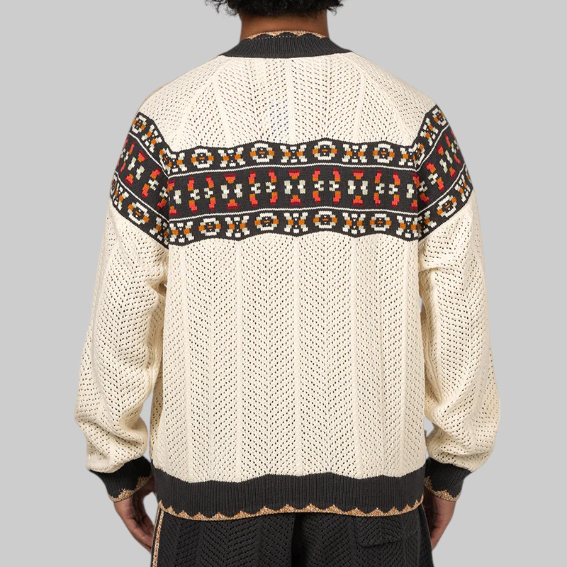 X CLOT By Edison Chen Knit Superstar Track Top - Cream - Image 4
