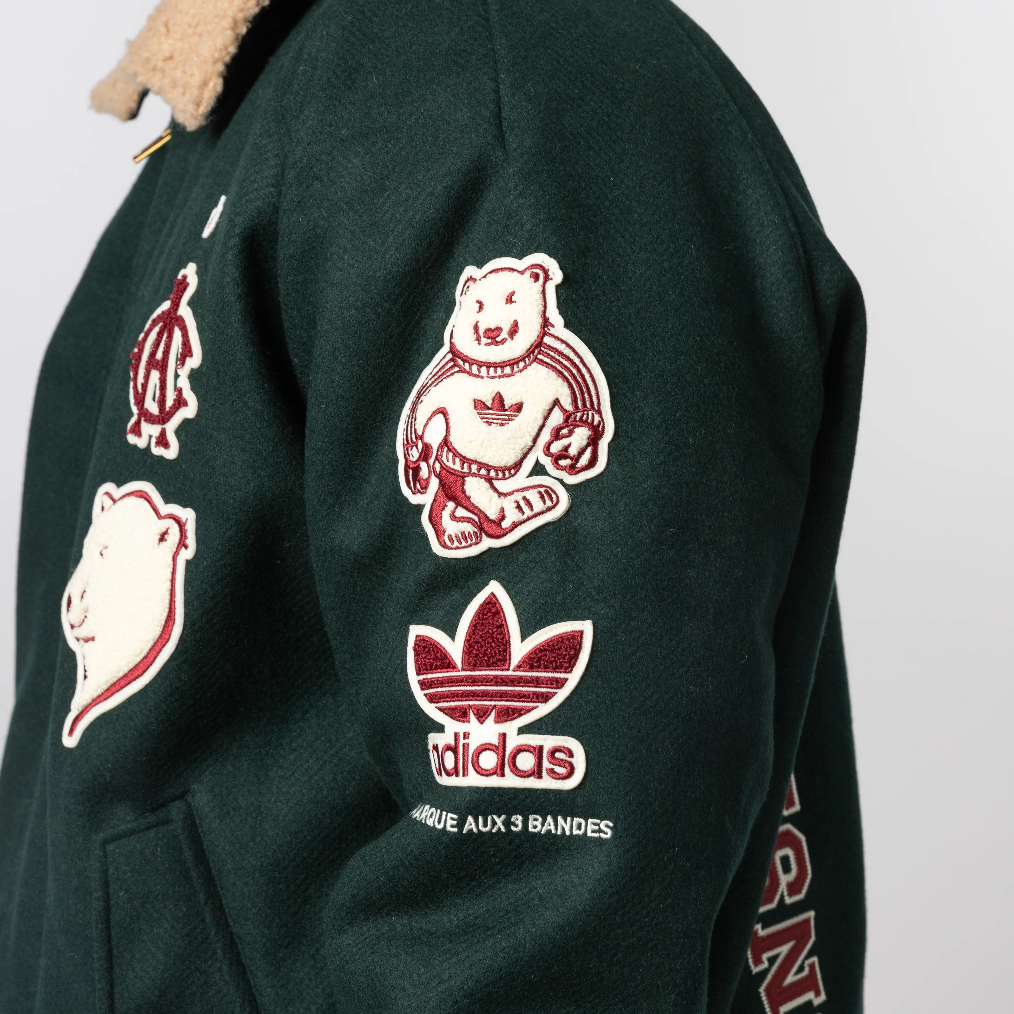 X CLOT By Edison Chen Patch Jacket - Green Night - Image 8