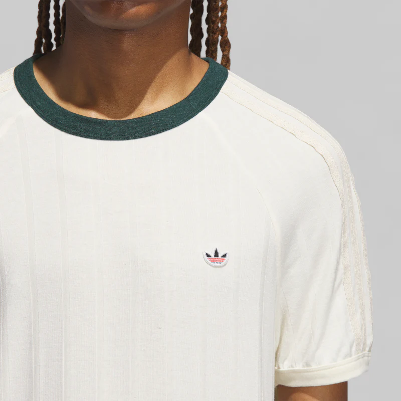 X CLOT By Edison Chen Rib T-Shirt - Cream White/Green - Image 3