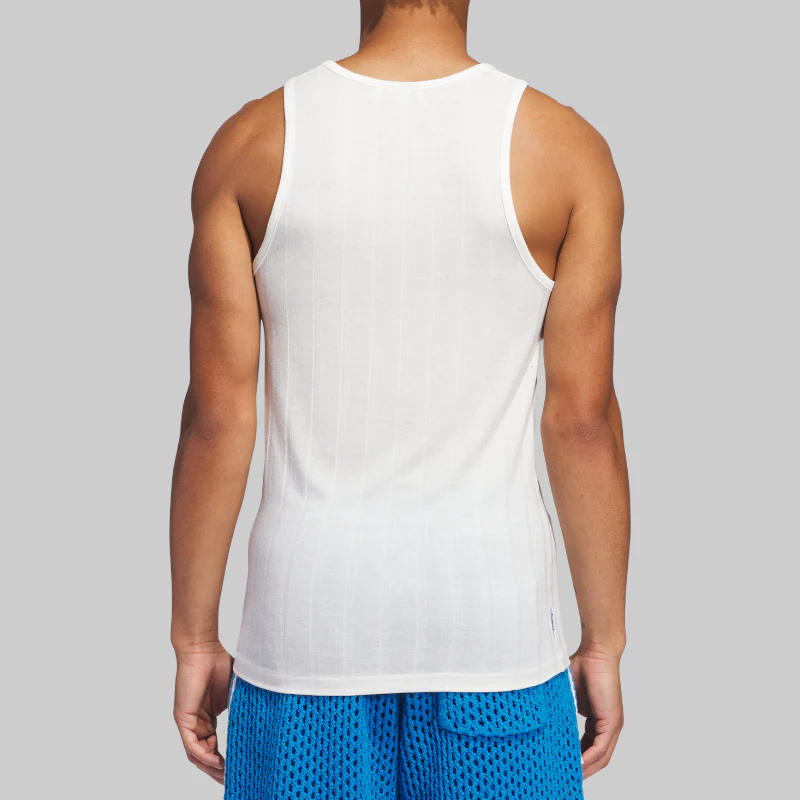 X CLOT By Edison Chen Rib Tank - Core White - LAST 1! - Image 2