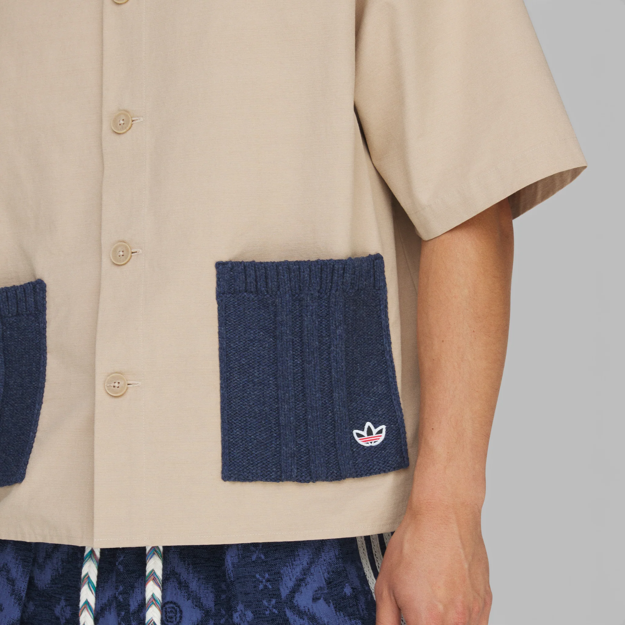 X CLOT By Edison Chen Shirt - Warm Sandstone - Image 6