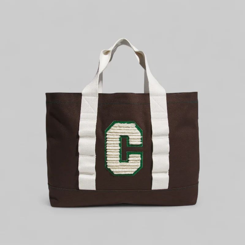 X CLOT By Edison Chen Tote Bag - Green/Dark Brown - Image 2