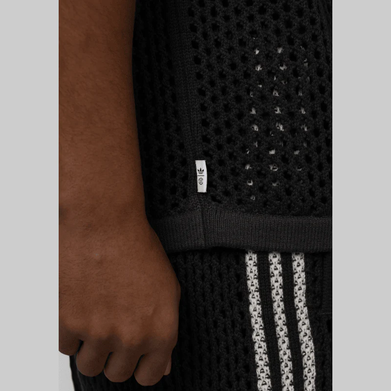 X CLOT By Edison Chen Crochet Polo - Carbon - Image 5