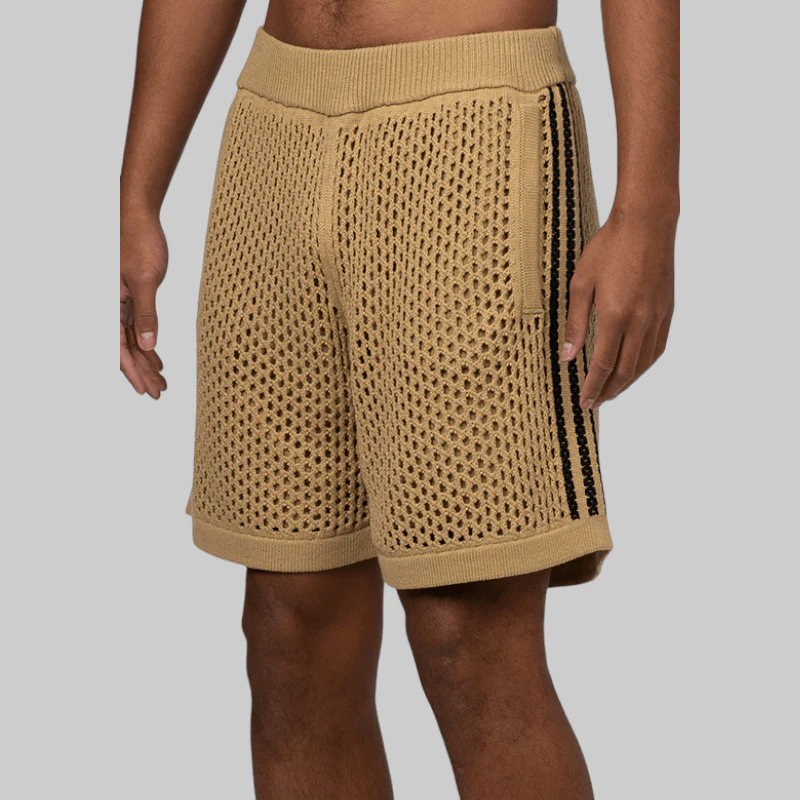 X CLOT By Edison Chen Crochet Short - Beige - LAST PAIR