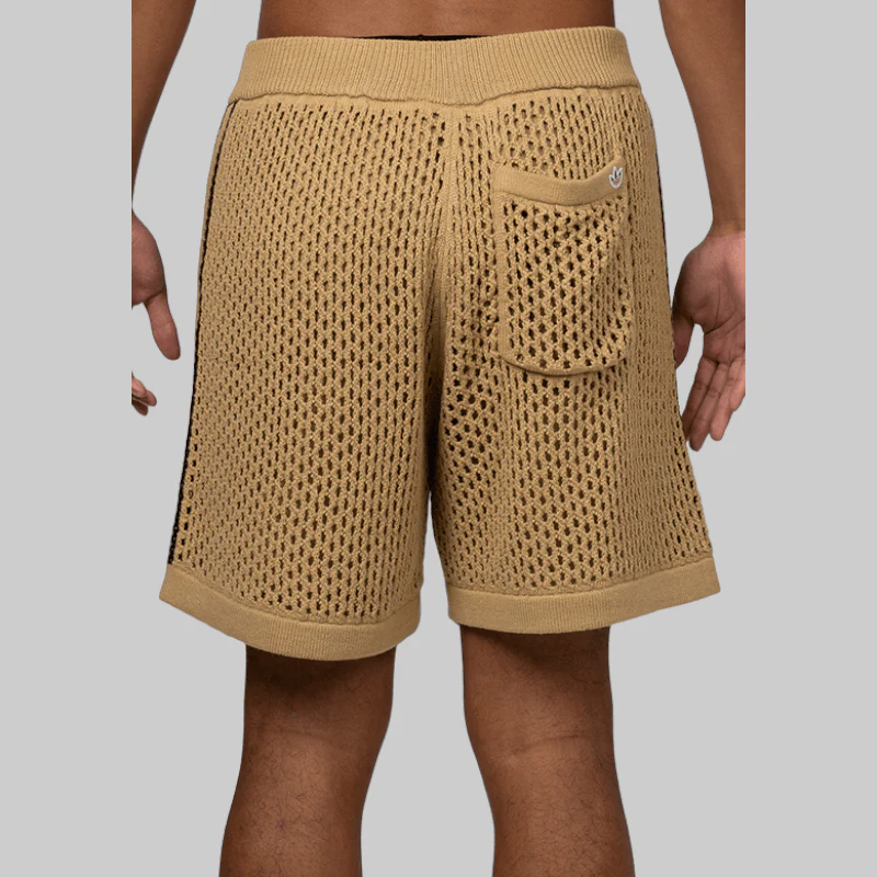 X CLOT By Edison Chen Crochet Short - Beige - LAST PAIR - Image 3