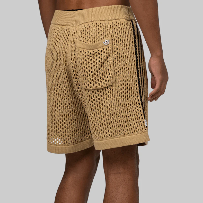 X CLOT By Edison Chen Crochet Short - Beige - LAST PAIR - Image 4