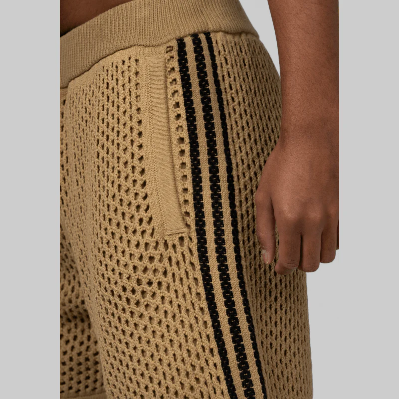 X CLOT By Edison Chen Crochet Short - Beige - LAST PAIR - Image 5