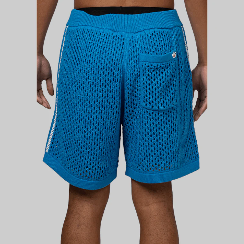 X CLOT By Edison Chen Crochet Short - Blue - Image 4