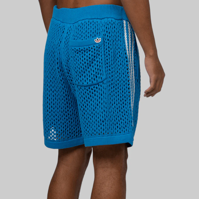X CLOT By Edison Chen Crochet Short - Blue - Image 5