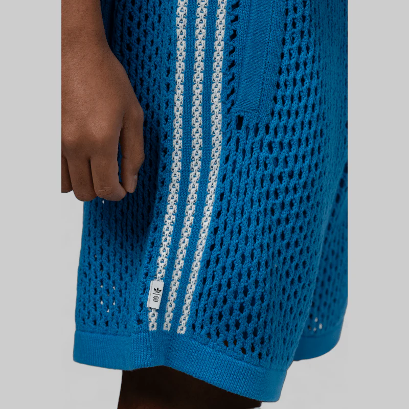 X CLOT By Edison Chen Crochet Short - Blue - Image 7