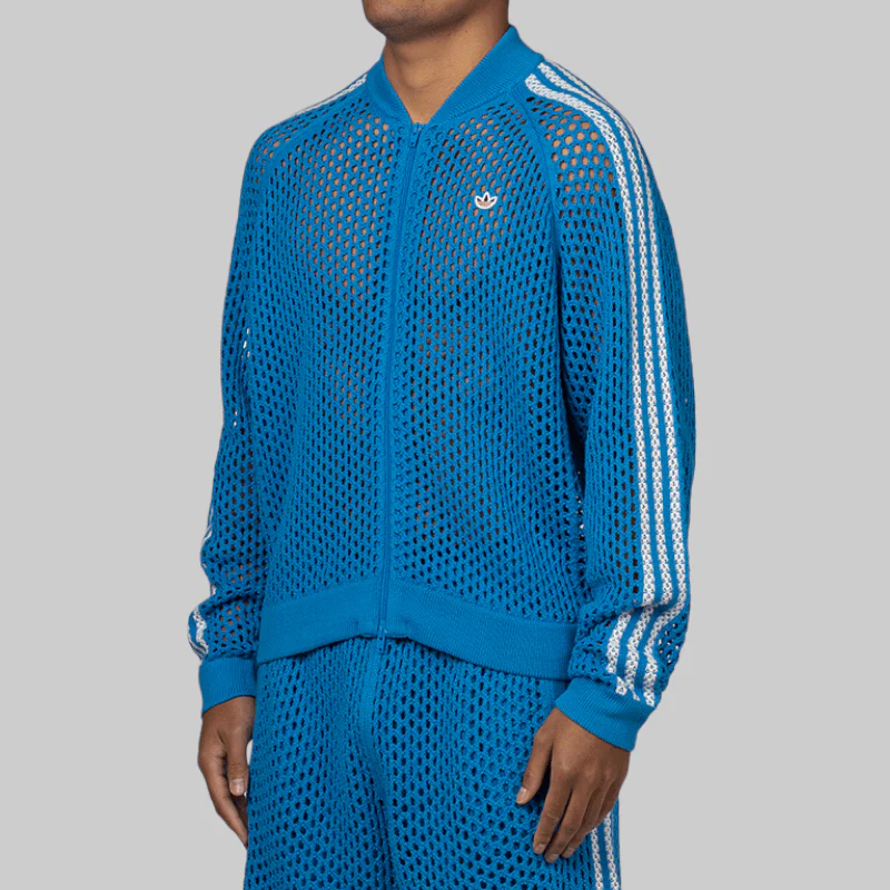 X CLOT By Edison Chen Crochet Superstar Track Top - Blue - Image 2