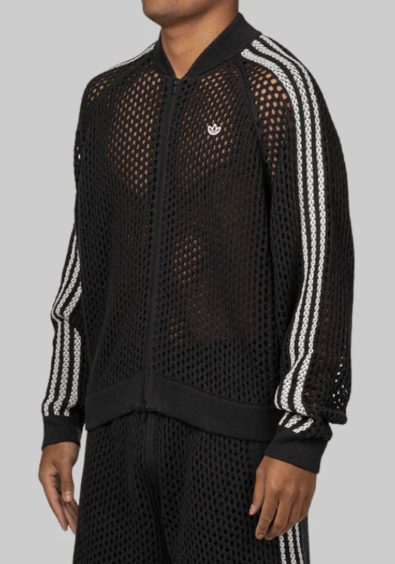 X CLOT By Edison Chen Crochet Superstar Track Top - Carbon - Image 2